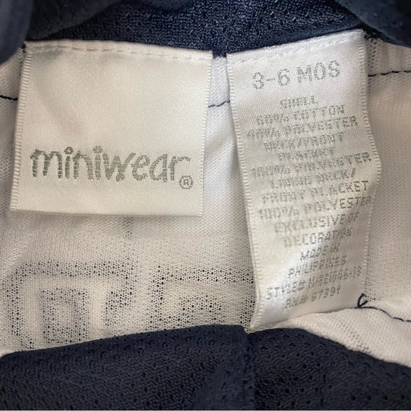 MINIWEAR Baseball Baby Set Size 3-6 Months - Picture 4 of 4